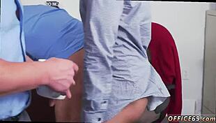 Hairy light skin gay boy earns bonus with emo skinny sex and cum 😏