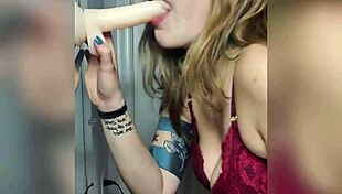 Teasing my stepbrother by catching him sniffing my panties in the bedroom