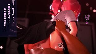 Papakatsu JK Rides Cowgirl in 3D Hentai Creampie! 😍