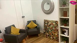 Behind the scenes at the porn studio, classy women with big tits and tattoos indulge in hardcore sex