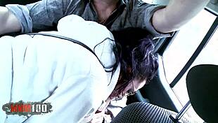 picking up busty tattooed spanish milf lamia dark for street fucking.