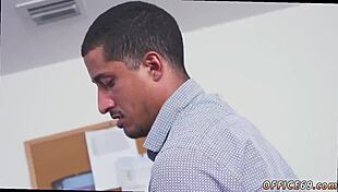 Hairy light skin gay boy earns bonus with emo skinny sex and cum 😏