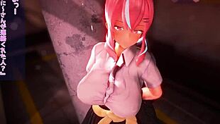 Papakatsu JK Rides Cowgirl in 3D Hentai Creampie! 😍