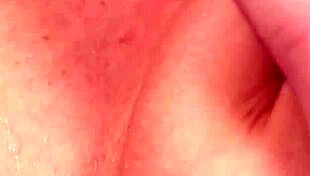 sexy honey gets jizz shot on her face and swallows all the cum swapping in pov