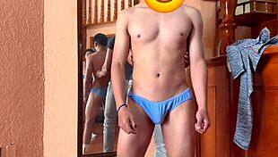 We Strip Our Straight Model For Photos! He Ends Up Sucking Cock.