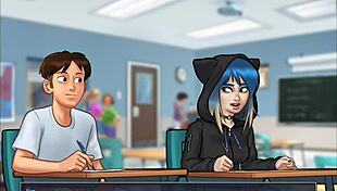 Hey, check out my friend Judith's big tits in Summertime Saga!