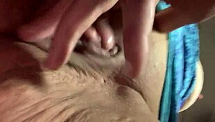 Finger fucking wet pussy under skirt in pov