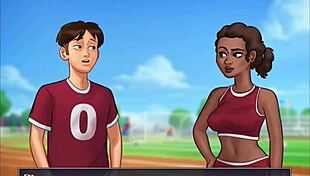 Hey, check out my friend Judith's big tits in Summertime Saga!