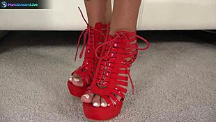 alyssia kent going solo brightens up your day with brunette charm. her moves captivate every viewer.