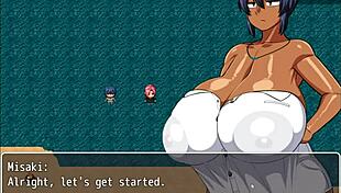 curvy sexy cute anime boobs in tanned natsuki hentai game ep 16 impregnaria defeat 😘