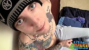 Naughty Blinx Spanks His Hairy Cock