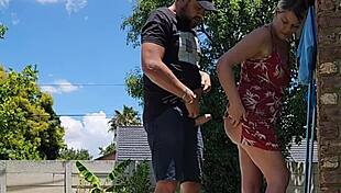 Outdoor Quickie Caught by Neighbor!