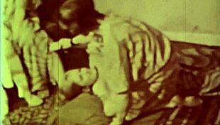 Rare vintage English foursome! So hairy and retro!