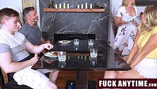 in this freeuse family, the teen girl gets doggystyled by not-son in group blowjob anytime