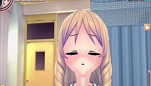 Schoolgirl Visits Infirmary in Koikatsu