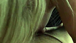 I love how this hot blonde sucks my dick