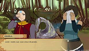 Four elements trainer book 4 love part 62 features sloopy korra in a dating scene