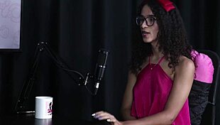 Safada Demonstrates Blowjob Talent After Sitting on Dick - Transsexual Spaghetti Sheer Red