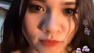 sexy girl in yellow dress showing her big tits on cam! 😍