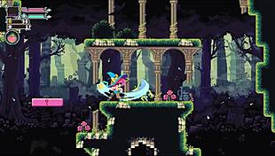 In flip witch pixel game ep 2, the big monster girl uses huge sextoy.