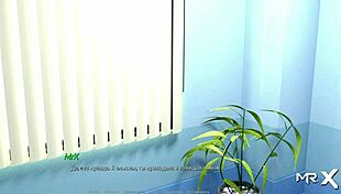 Deep kiss with lovely nurse in hospital