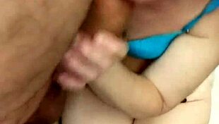 my wife gives me a bellyjob and blowjob in our bedroom, it's so hot.