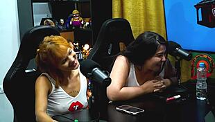 Flora vip flashes tits on podcast, ruan shows dick 😲