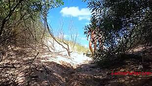 Straight Guy Explores Gay On Beach