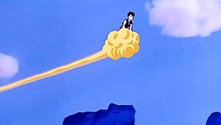 bulma and gohan encounter a monster in dragon ball z hentai.