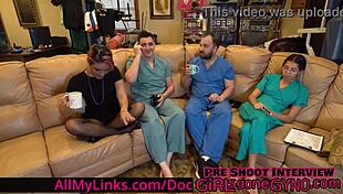 Channy crossfire gets her annual checkup from a male doctor in Canada at Girlsgonegynocom.