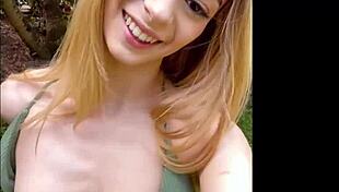 he fucked his stepsister outside in riding and doggystyle positions, her tits bouncing