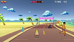 Roller Babe Hentai Game Public Creampie And 69 At Beach!