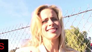 gorgeous blonde milf enjoys intense session with giant black cock