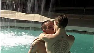 European beach and pool relaxation