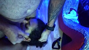 sucking both cocks in oral session