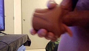 Male ejaculation and cock cream with masturbation and orgasm