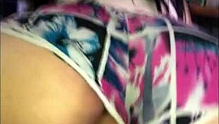 Amateur girl in homemade riding scene