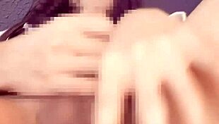 Cat-Eared Crossdresser Teases with Cute Masturbation