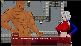 Silver Bullet Part 1 features hentai masturbation and fingering in a game.