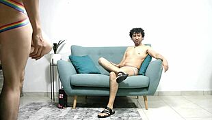 Watch Mexican Gay Bareback Blowjob and Cumshot!