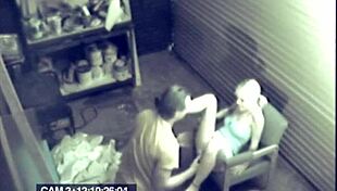 Blonde Girl Fucking Hardcore In Garage Caught