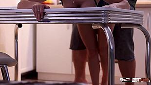 Quick homemade fuck before dinner with amateurs.