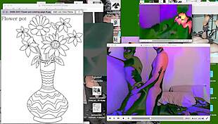 Watch me fuck this twink bareback on the desk webcam