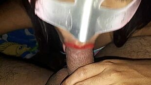 Wow, this petite Mexican amateur is sucking dick and head so deliciously