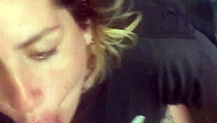 Blonde Slut Girlfriend Swallows Cumshot After Deepthroat Blowjob From Friend