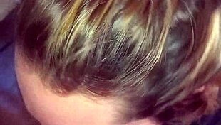 Blonde Slut Girlfriend Swallows Cumshot After Deepthroat Blowjob From Friend