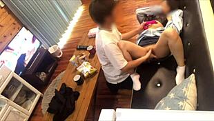 Perverted Girlfriend Licks Dick Immediately