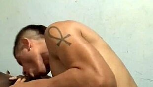 The well-endowed guy from PPG gives a public blowjob