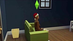 A beautiful redhead has a steamy solo scene in The Sims 4.