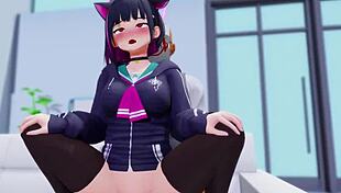 kazusa in hentai 3d anime adventure